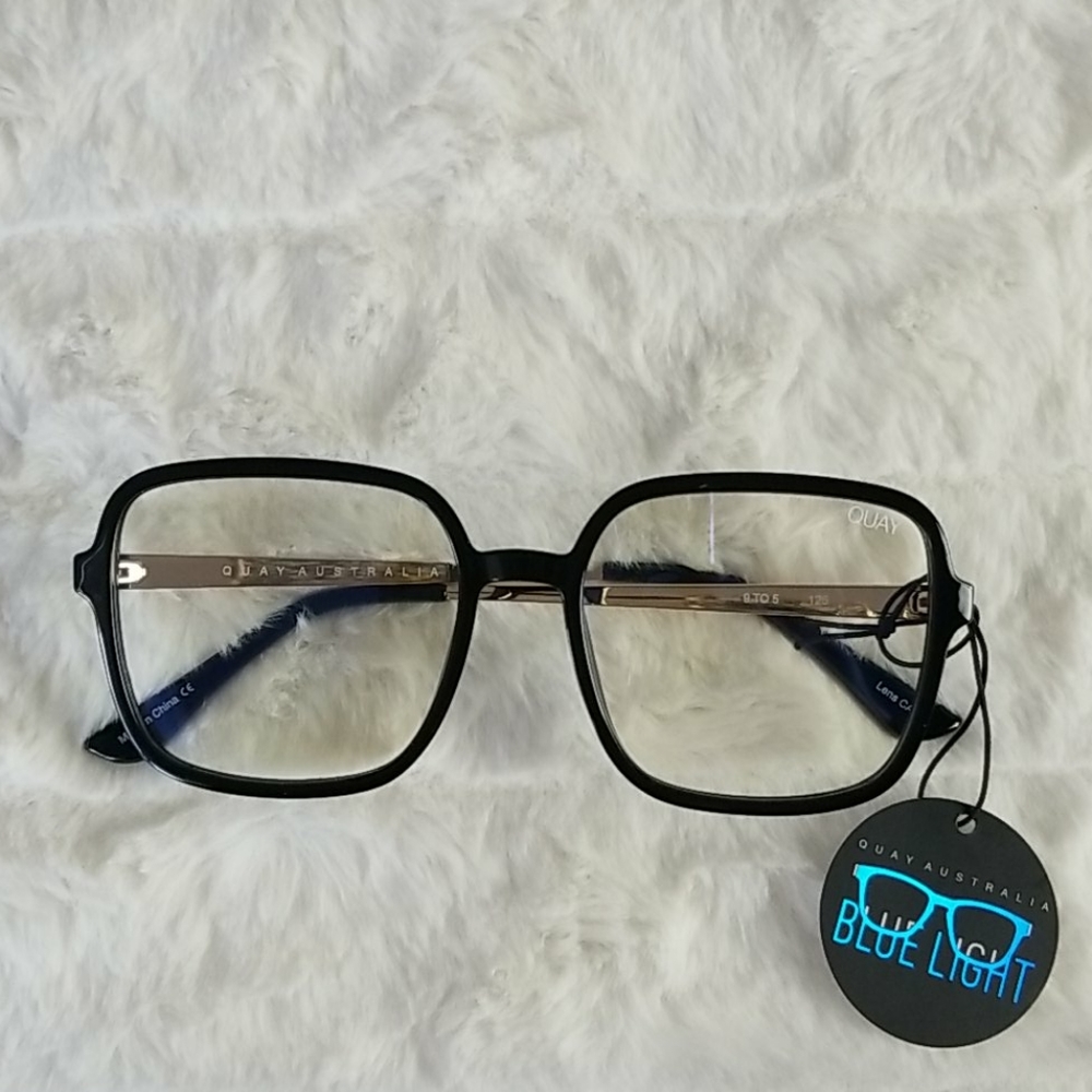 QUAY X JLO // ltd ed xl square blue light glasses - Picture 2 of 16